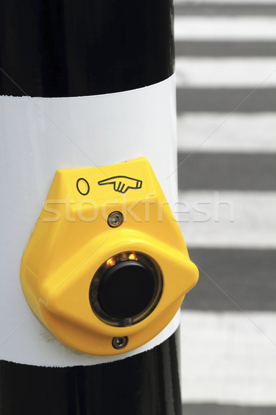 Tiro amarelo botão turva Foto stock © duoduo