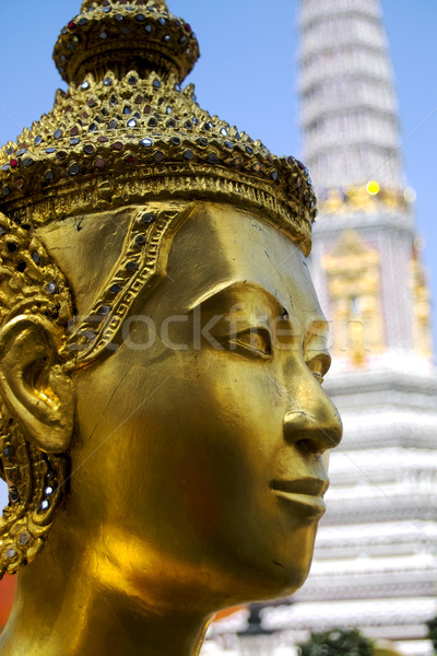 Close-up angle of buddha's head Stock photo © duoduo