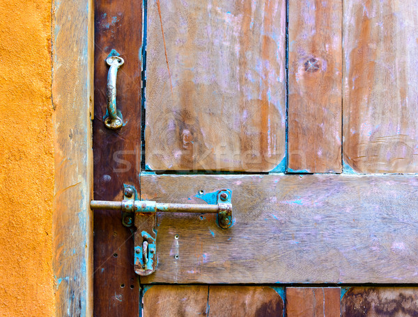 Foto stock: Porta · pormenor · velho · casa · textura