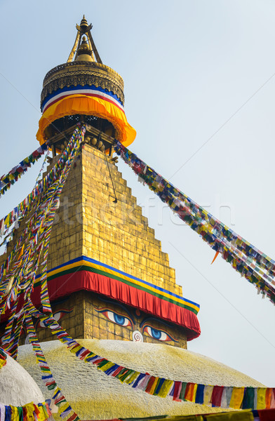 Ciel oeil bâtiment pavillon asian prière [[stock_photo]] © dutourdumonde