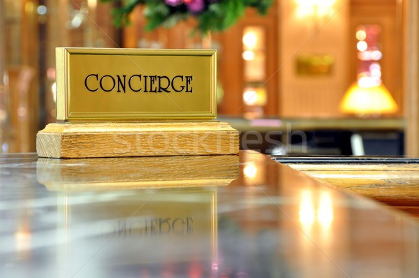 Portás asztal luxus hotel üzlet munka Stock fotó © dutourdumonde