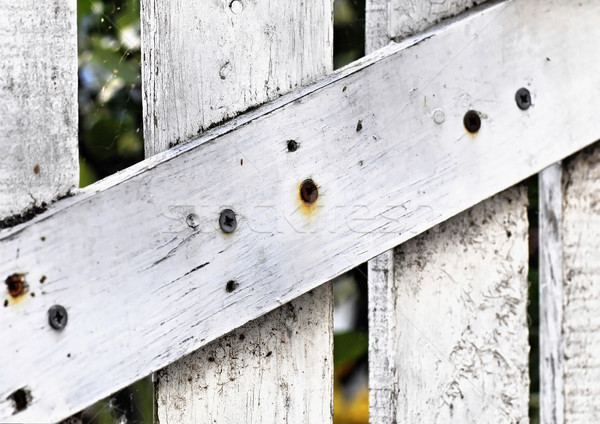 White wooden door detail Stock photo © dutourdumonde