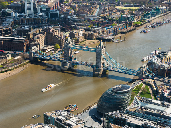 Tower Bridge and London City Hall aerial view Stock photo © dutourdumonde