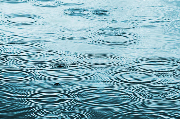 Deszcz krople powierzchnia wody charakter fali spadek Zdjęcia stock © dutourdumonde