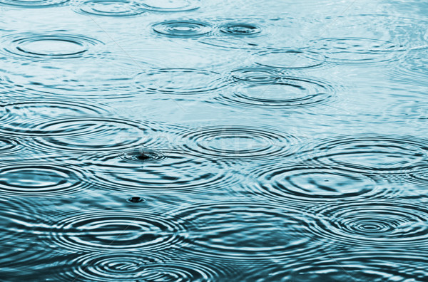 Chuva gotas superfície da água natureza onda cair Foto stock © dutourdumonde