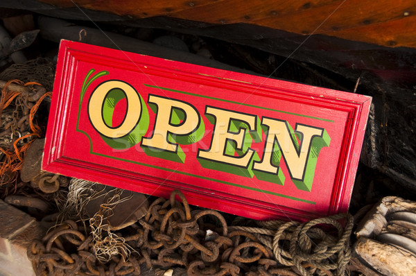 Stock photo: Open sign