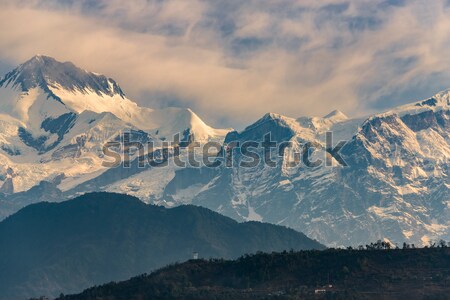 Annapurna range at sunrise Stock photo © dutourdumonde