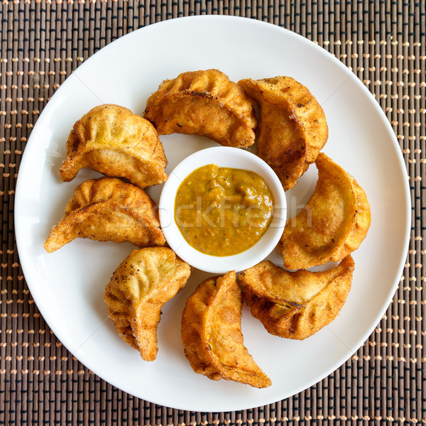 Fried Nepalese momos Stock photo © dutourdumonde