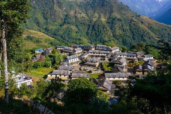 Ghandruk village in the Annapurna region Stock photo © dutourdumonde