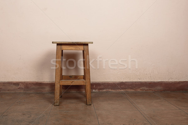Rustic wooden stool Stock photo © dutourdumonde