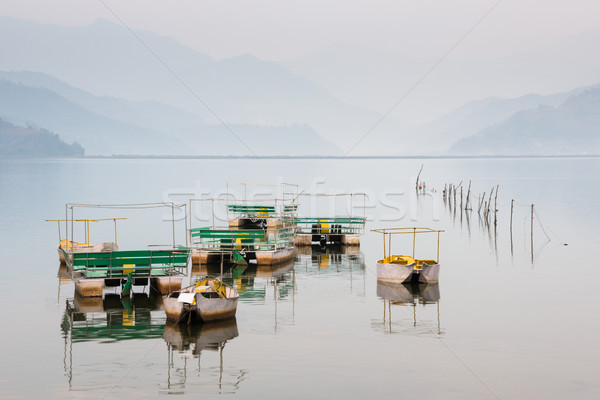 Phewa lake, Pokhara, Nepal Stock photo © dutourdumonde