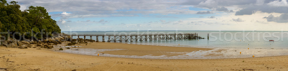Pier at Plage des Dames in Noirmoutier Stock photo © dutourdumonde