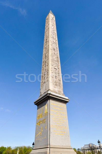 The Luxor Obelisk in Paris Stock photo © dutourdumonde