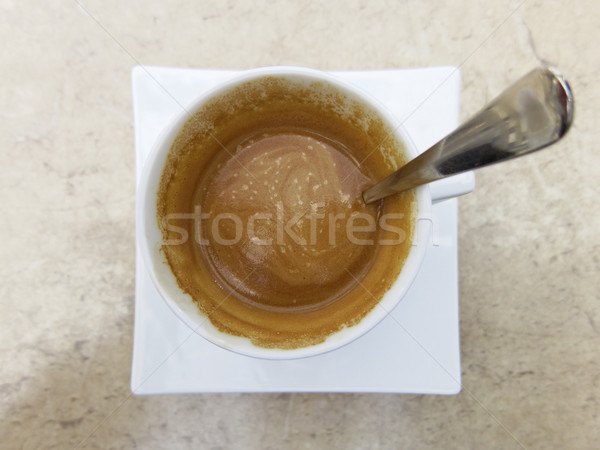 Espresso Kafejka marmuru tabeli tle czarny Zdjęcia stock © dutourdumonde