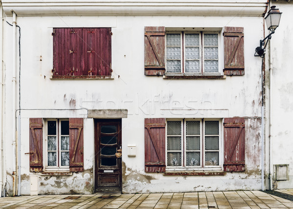 Maison façade texture bâtiment mur maison [[stock_photo]] © dutourdumonde