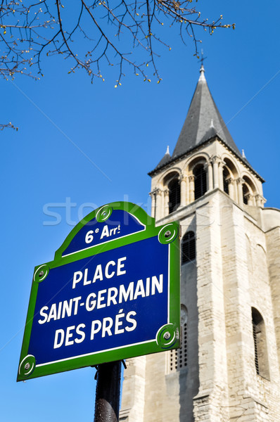 Stelle Paris Frankreich Frühling grünen Kirche Stock foto © dutourdumonde