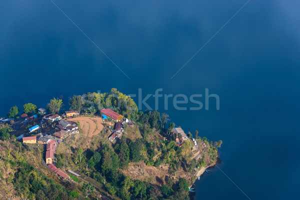 Phewa Lake aerial view in Nepal Stock photo © dutourdumonde