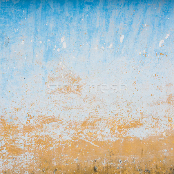 Foto stock: Bege · azul · parede · textura · sujo · espaço