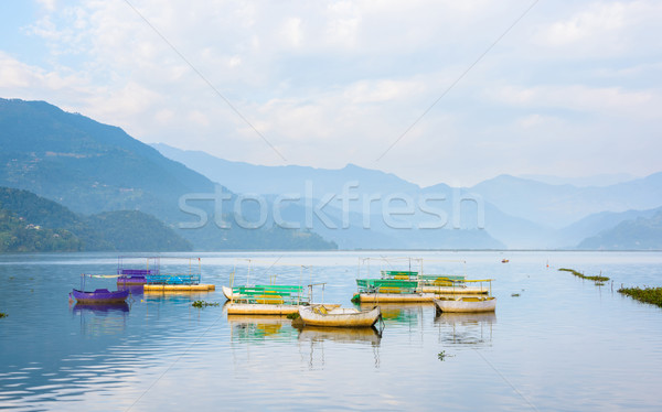 Phewa Lake in Pokhara Stock photo © dutourdumonde