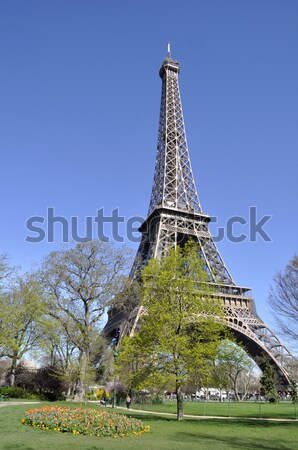 Tour Eiffel Paris France printemps bâtiment ville [[stock_photo]] © dutourdumonde