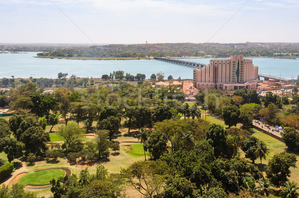 Mali view Niger fiume costruzione golf Foto d'archivio © dutourdumonde