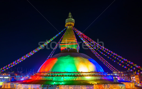 Boudhanath stupa in Kathmandu, Nepal Stock photo © dutourdumonde