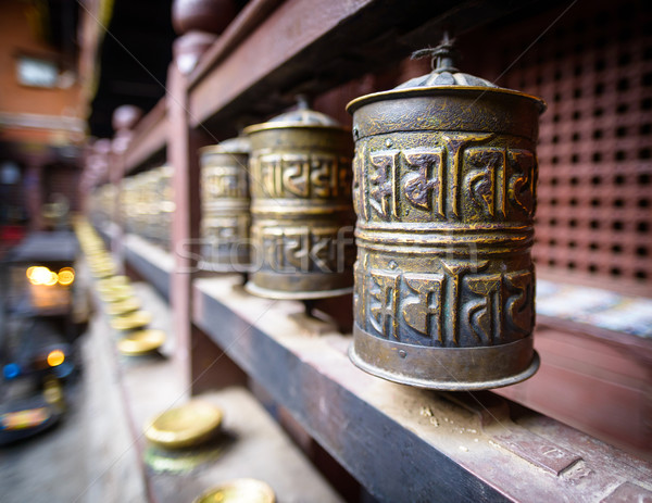 Gebed wielen klooster asian wiel godsdienst Stockfoto © dutourdumonde
