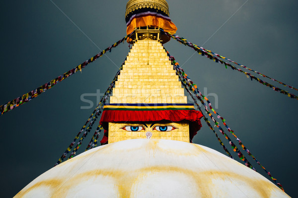 Boudhanath stupa in Kathmandu Stock photo © dutourdumonde
