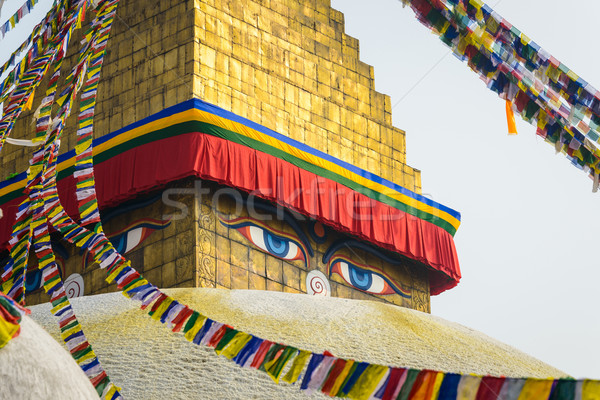 égbolt szem épület zászló ázsiai ima Stock fotó © dutourdumonde