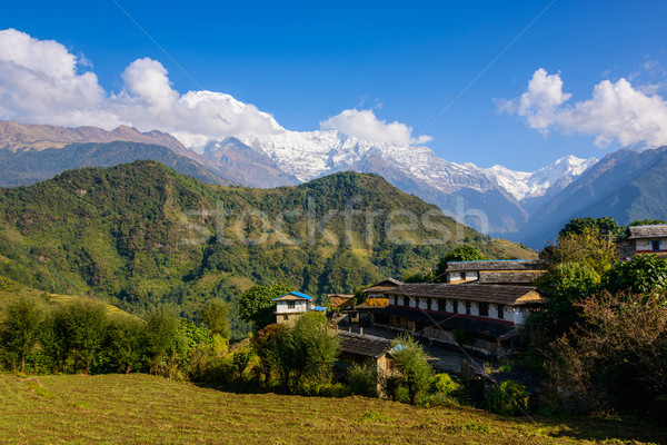 Stock photo: Ghandruk village in the Annapurna region