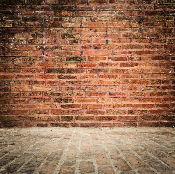 Brick wall and floor with vignette Stock photo © dutourdumonde
