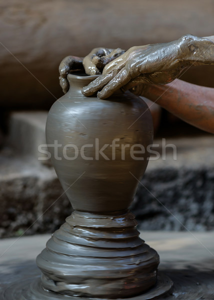 Potter at work Stock photo © dutourdumonde