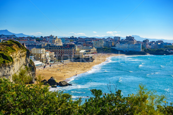 Biarritz Grande Plage in France Stock photo © dutourdumonde