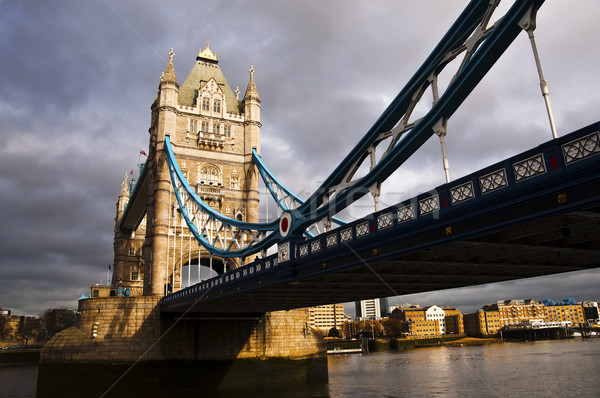 Tower Bridge Londres eau ville pont architecture Photo stock © dutourdumonde