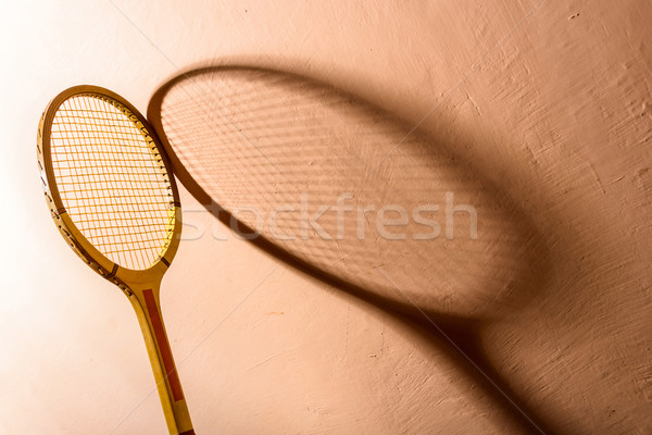 Vintage tennis racket Stock photo © dutourdumonde