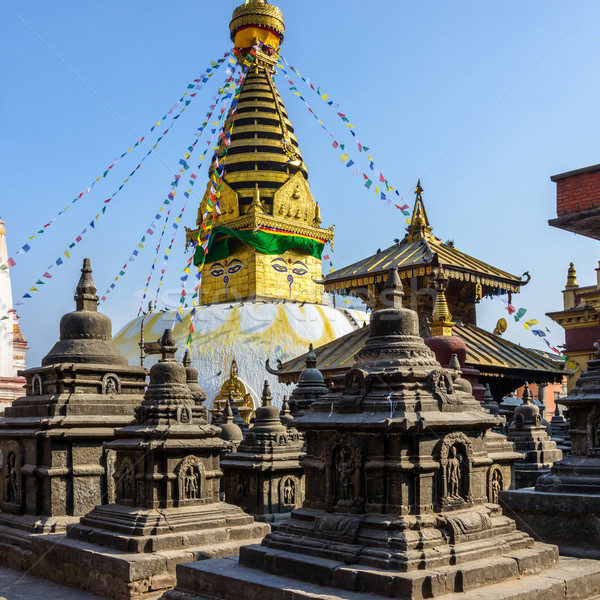 Nepal 2015 edifício mundo bandeira ouro Foto stock © dutourdumonde
