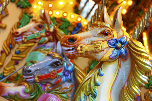 Merry-go-round horses Stock photo © dutourdumonde