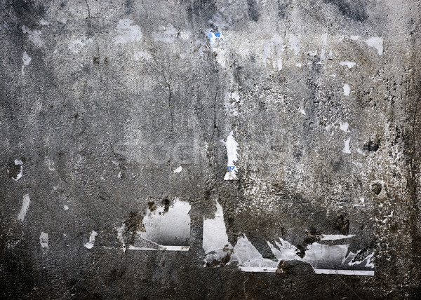 Sucio concretas pared desgarrado carteles papel Foto stock © dutourdumonde