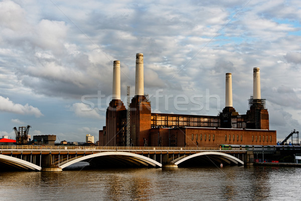 Centrale électrique Londres Angleterre eau bâtiment construction [[stock_photo]] © dutourdumonde