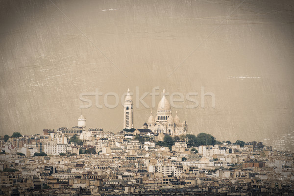 Bazilica Paris Franta epocă efect textură Imagine de stoc © dutourdumonde