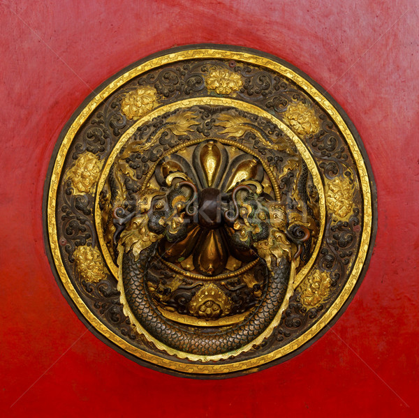 Tibetan door knocker Stock photo © dutourdumonde