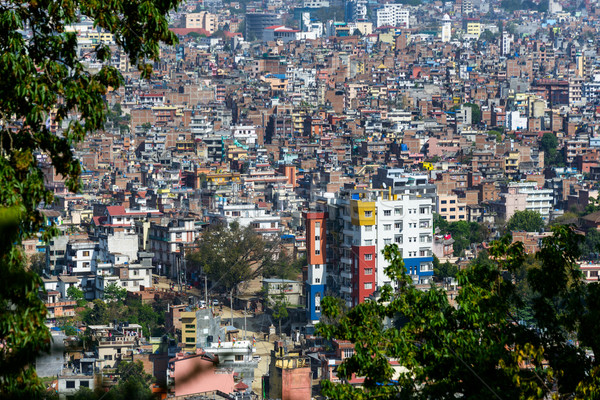 Város Nepál városkép épület utazás épületek Stock fotó © dutourdumonde