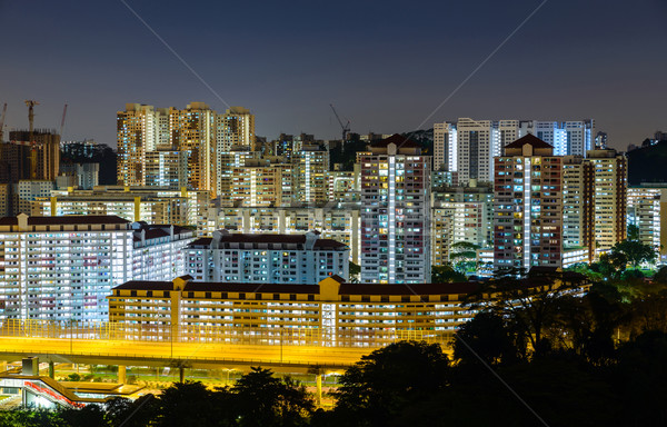 Apartment buildings in Singapore Stock photo © dutourdumonde