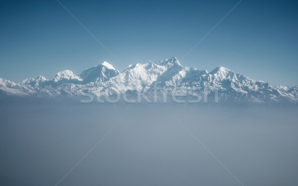 Himalaya avion Népal couche nuages montagne [[stock_photo]] © dutourdumonde