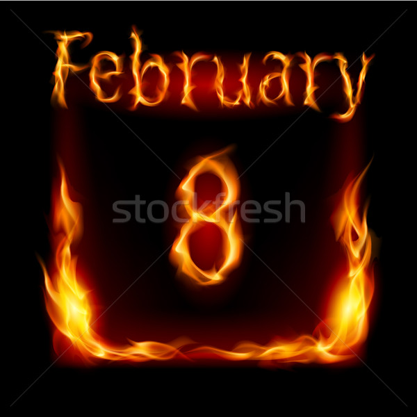 Calendar of Fire Stock photo © dvarg