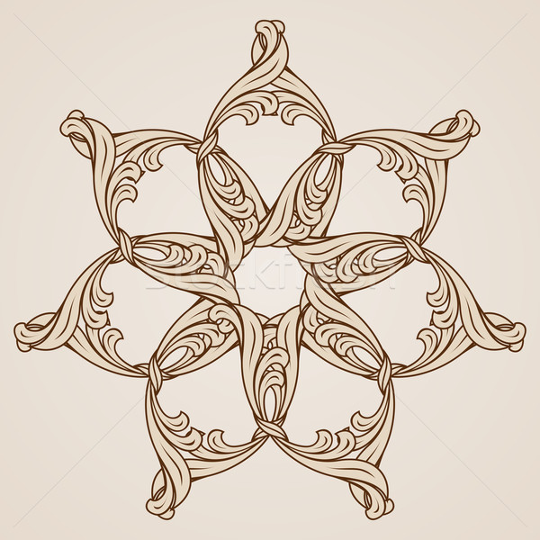 Floral patrón hermosa ornamento luz oscuro Foto stock © dvarg