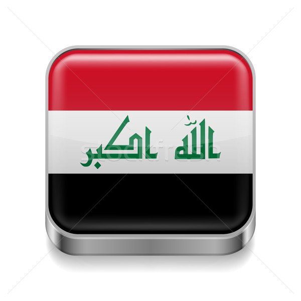 Metal  icon of Iraq Stock photo © dvarg