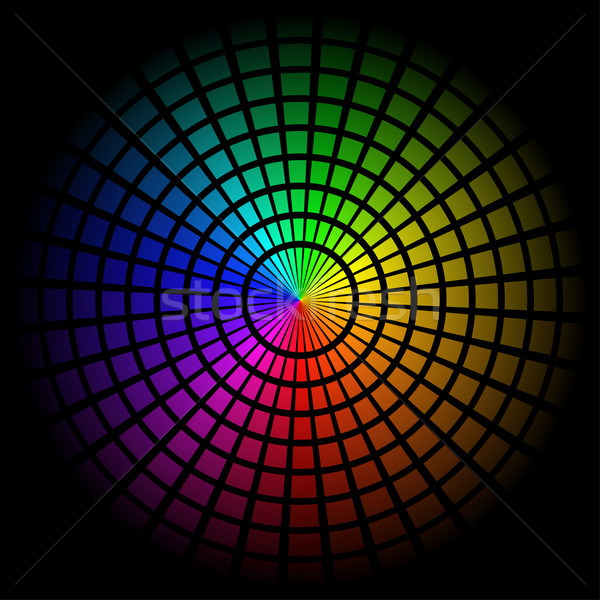 Spektrum hücre renkli siyah doku soyut Stok fotoğraf © dvarg