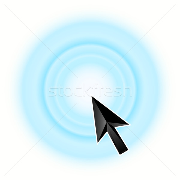 Arrow icon blue Stock photo © dvarg