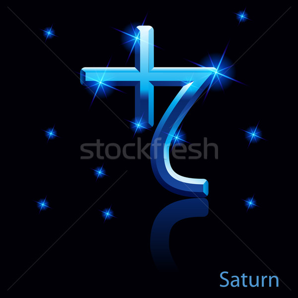 Saturn sign. Stock photo © dvarg